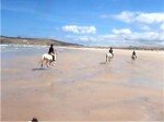 Cantering up Tramore Strand Dunfanaghy